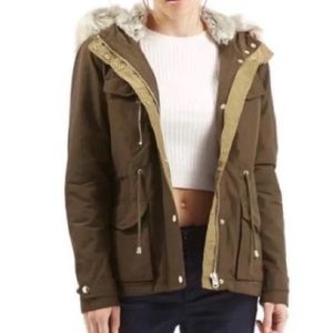 Topshop Hooded Winter Jacket